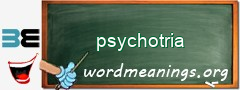 WordMeaning blackboard for psychotria